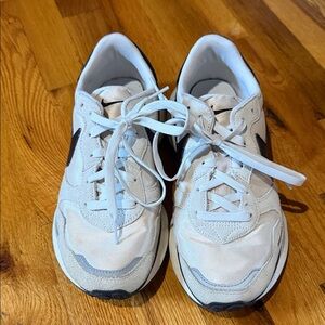 White and Black Nike Phoenix Waffle sneaker